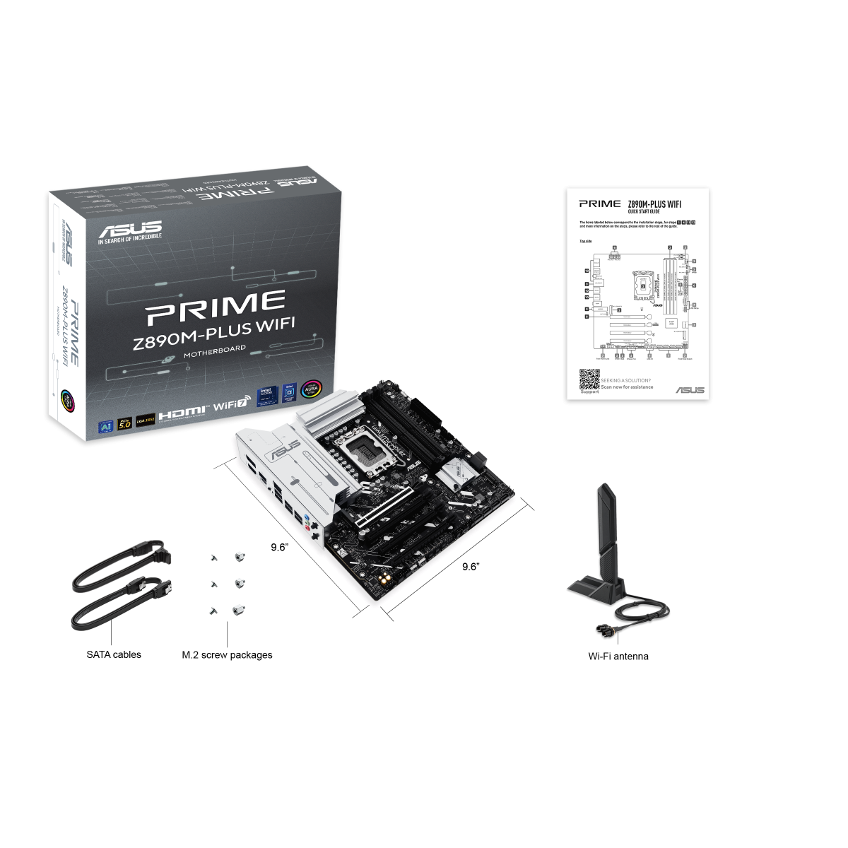 ASUS PRIME Z890M-PLUS WIFI Gaming Mainboard Sockel Intel LGA1851 14