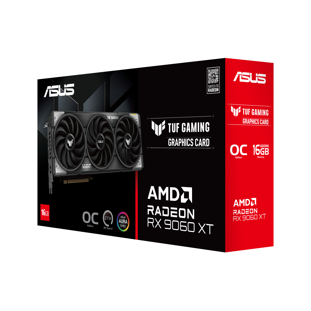 ASUS TUF Gaming Radeon RX 9060 XT OC Edition 16GB GDDR6 Gaming Grafikkarte 10