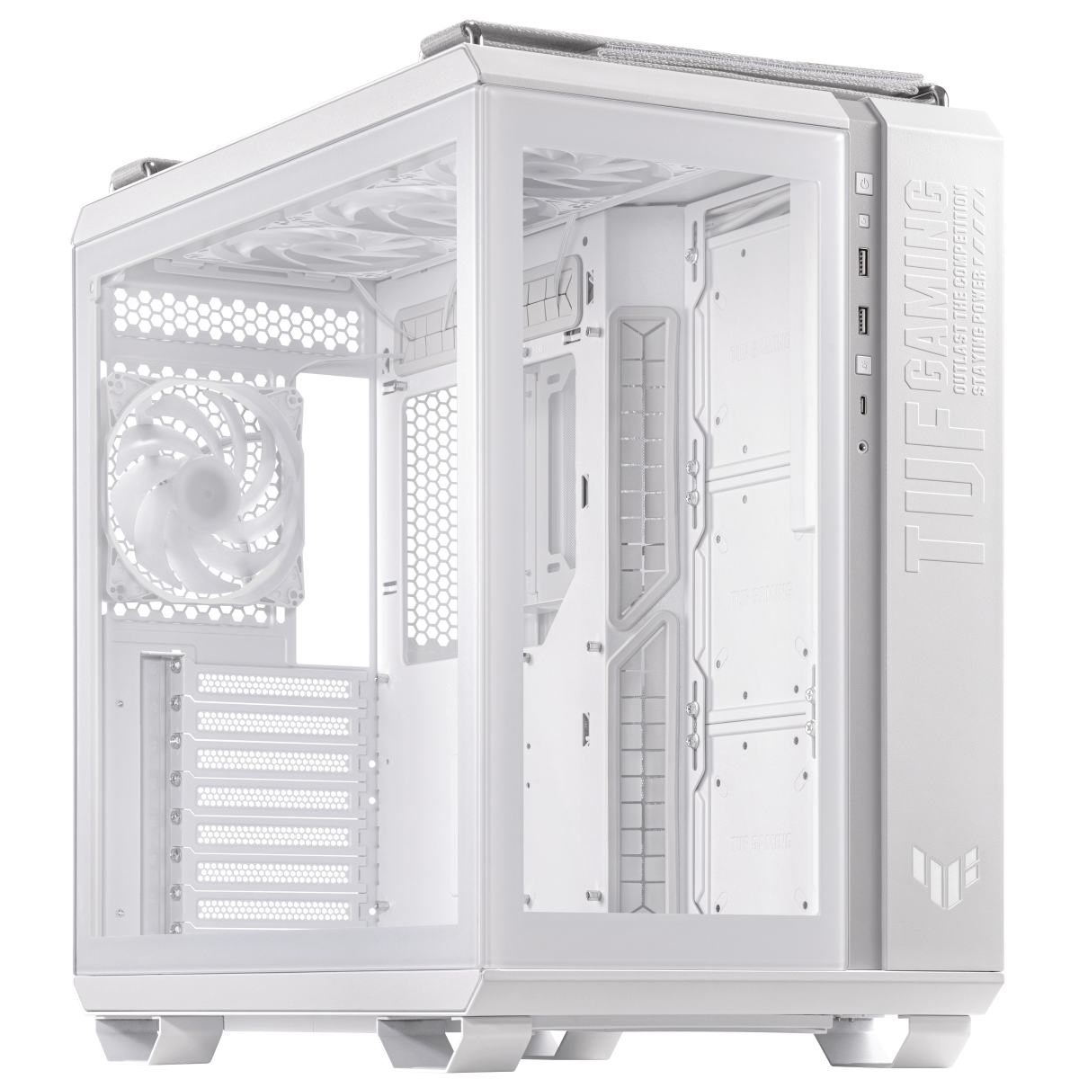 ASUS TUF Gaming GT502 PLUS TG White modulares PC Gehäuse