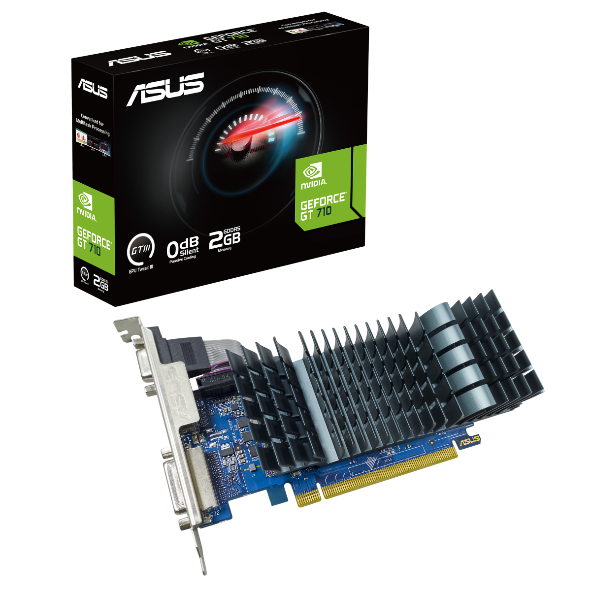 ASUS GeForce GT 710 2GB GDDR5 EVO Low-Profile Grafikkarte 3