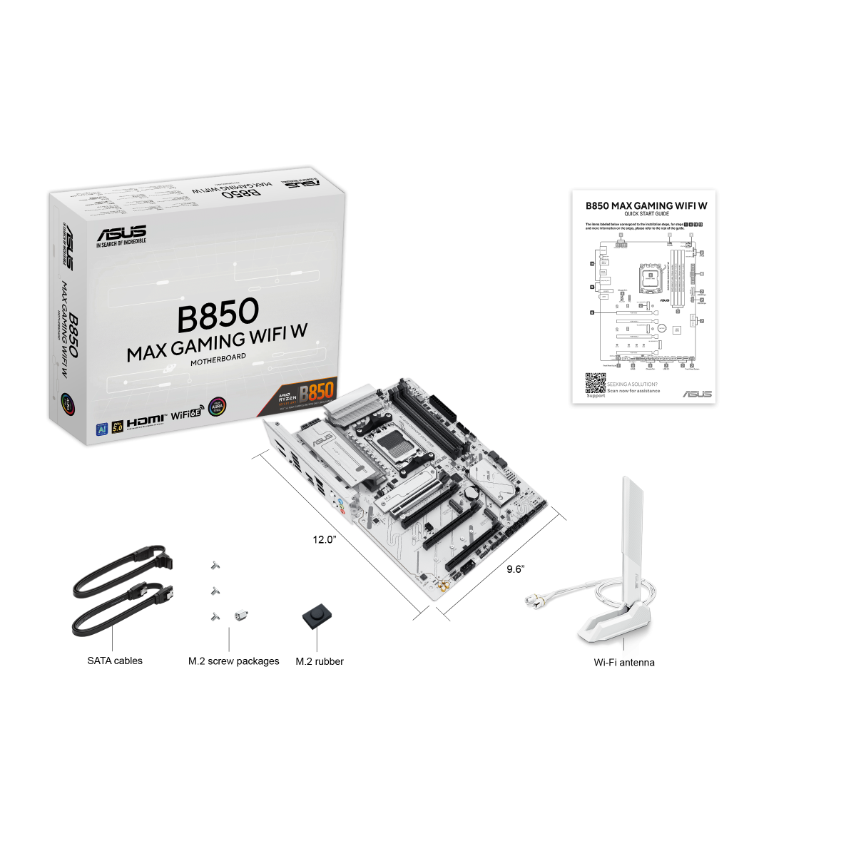 ASUS B850 MAX GAMING WIFI W Mainboard Sockel AMD AM5 6