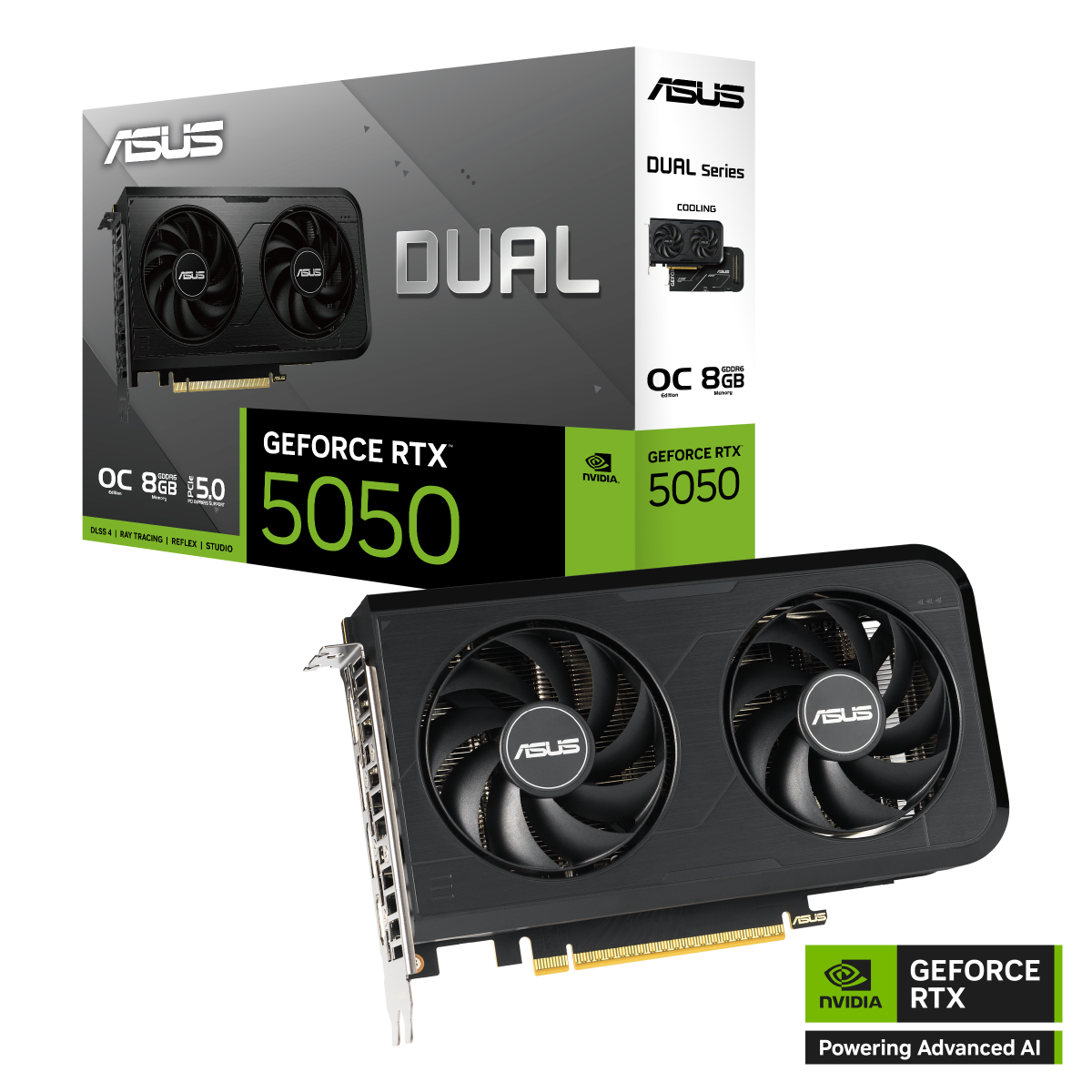 ASUS Dual GeForce RTX 5050 8GB GDDR6 OC Edition Gaming Grafikkarte 7