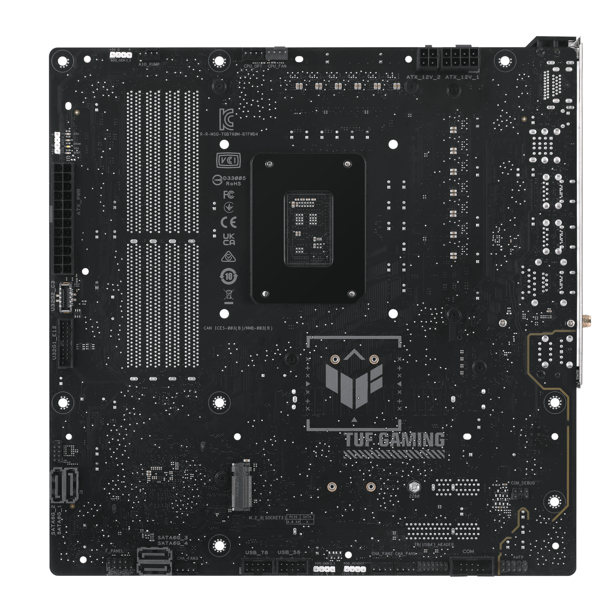 ASUS TUF GAMING B760M-BTF WIFI D4 Mainboard Sockel Intel LGA 1700 11