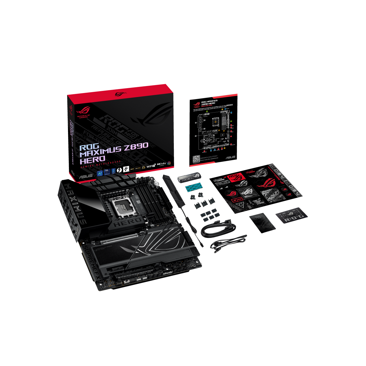 ASUS ROG MAXIMUS Z890 HERO Gaming Mainboard Sockel Intel LGA 1851 8