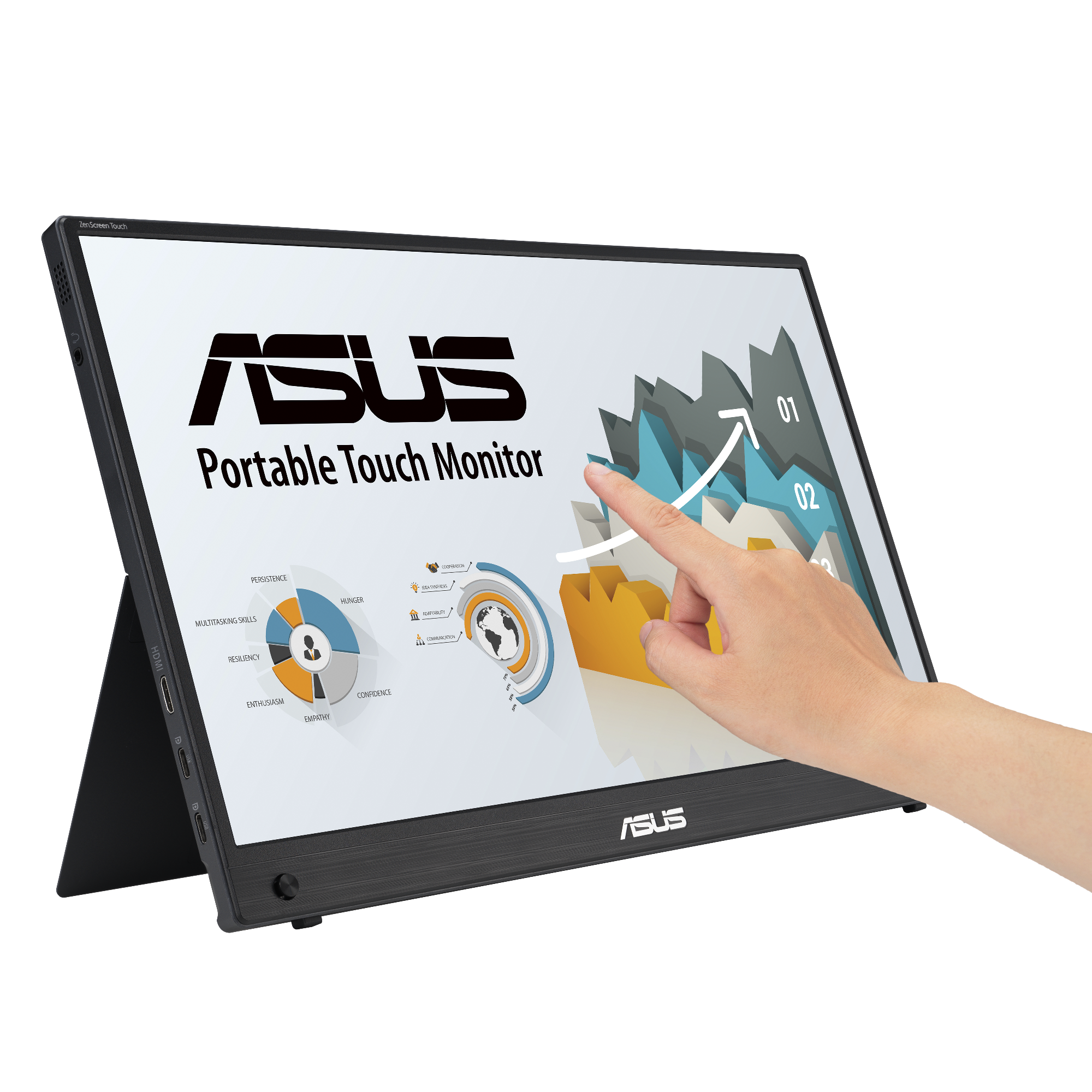 ASUS ZenScreen Touch MB16AHT tragbarer 15,6-Zoll Monitor 3