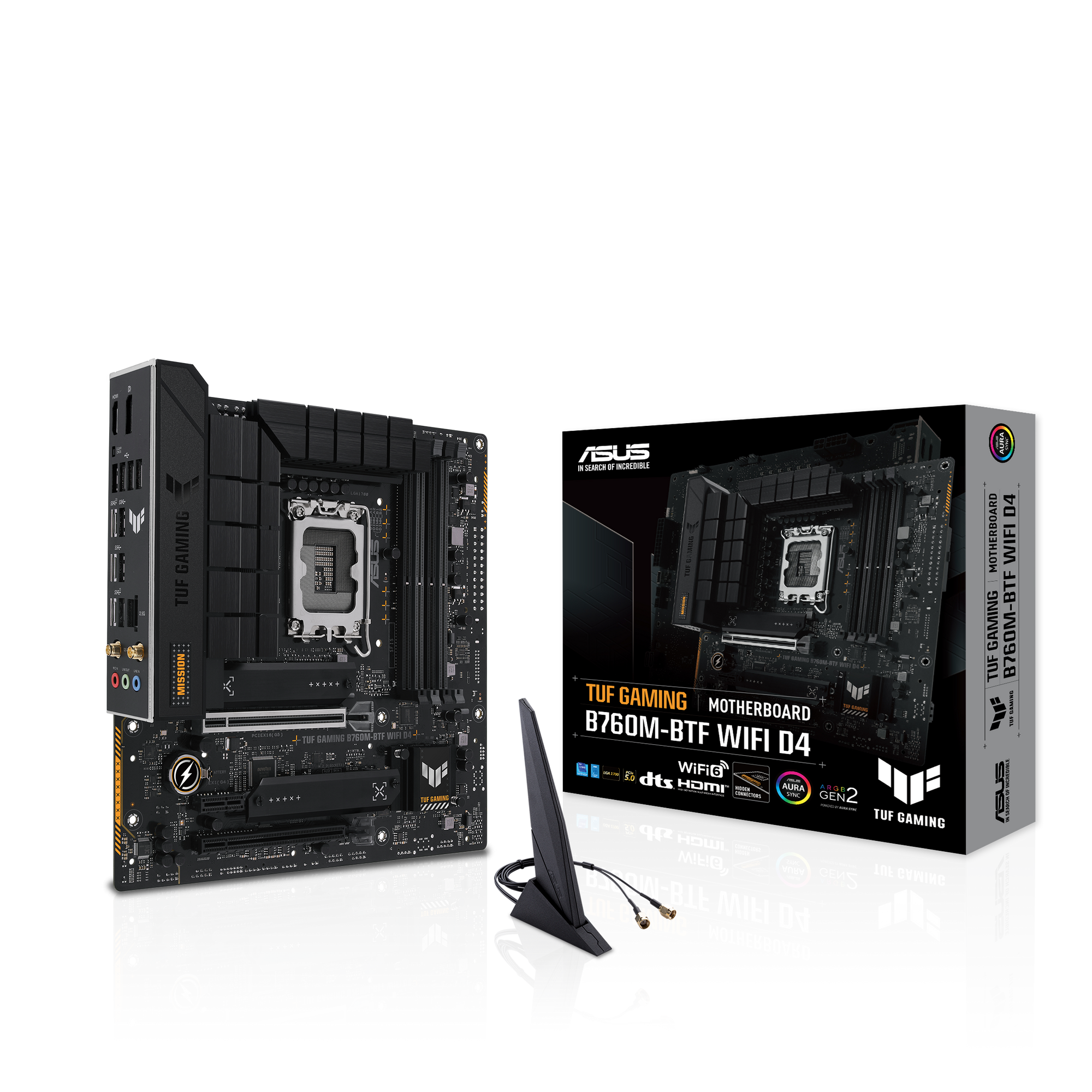 ASUS TUF GAMING B760M-BTF WIFI D4 Mainboard Sockel Intel LGA 1700 5