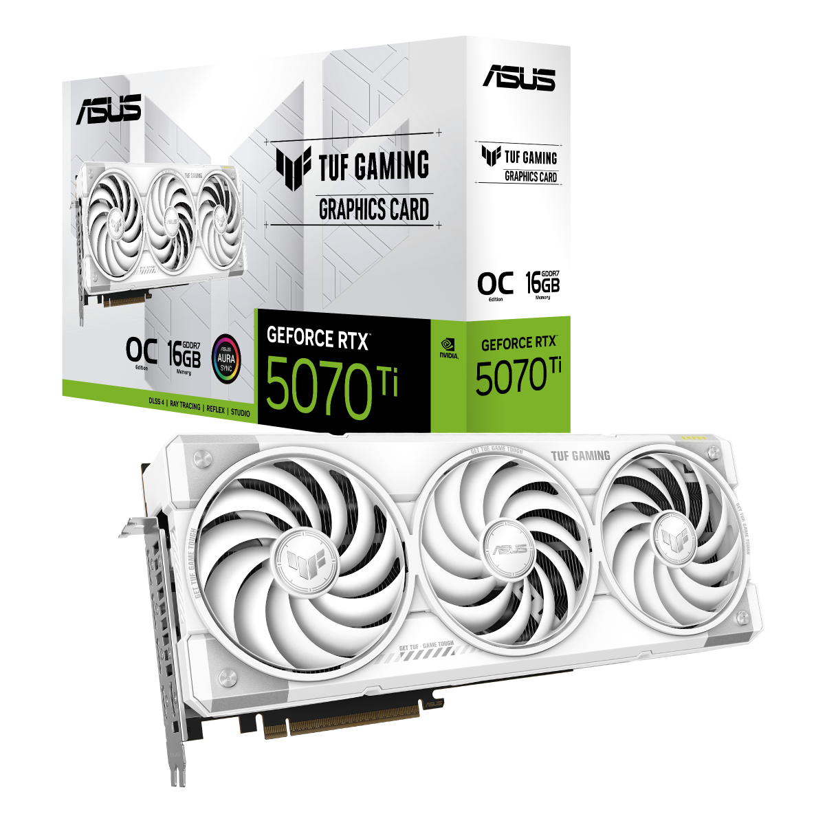ASUS TUF Gaming GeForce RTX 5070 Ti 16GB GDDR7 White OC Edition Grafikkarte 4