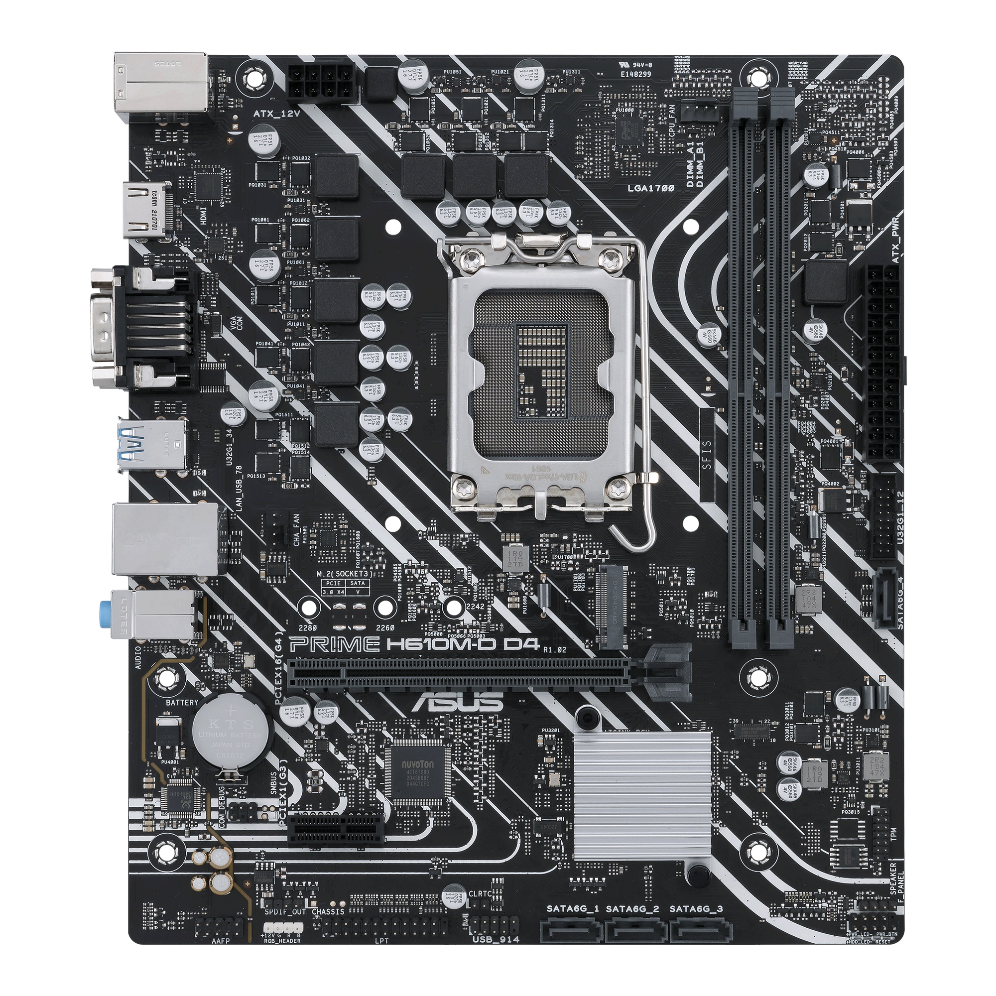ASUS PRIME H610M-D D4 Gaming Mainboard Sockel Intel LGA 1700 6