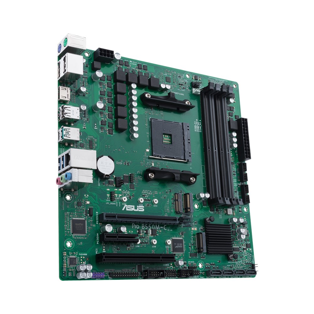 ASUS PRO B550M-C/CSM Business Mainboard Sockel AM4 2