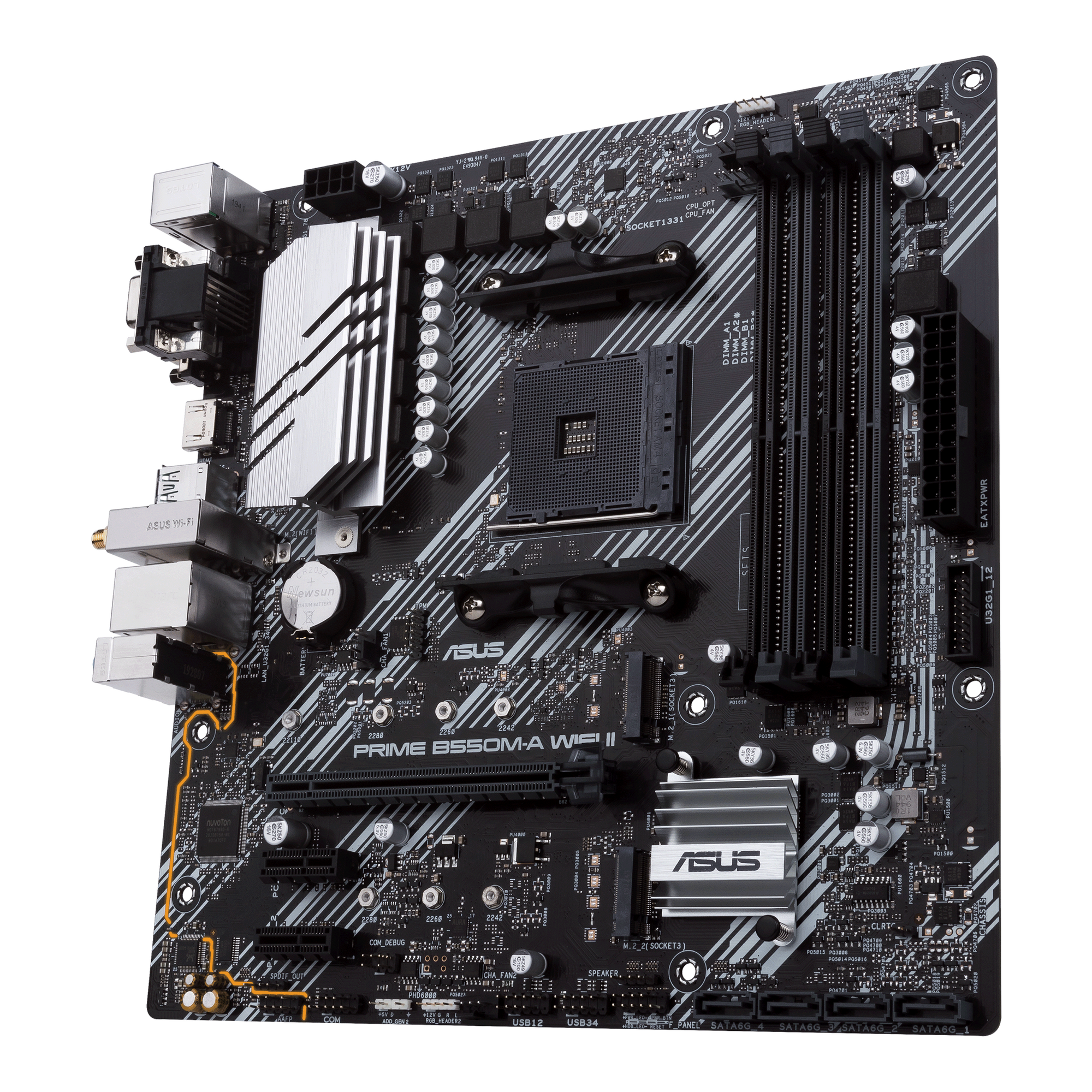 ASUS PRIME B550M-A WIFI II Gaming Mainboard Sockel Ryzen AM4 2