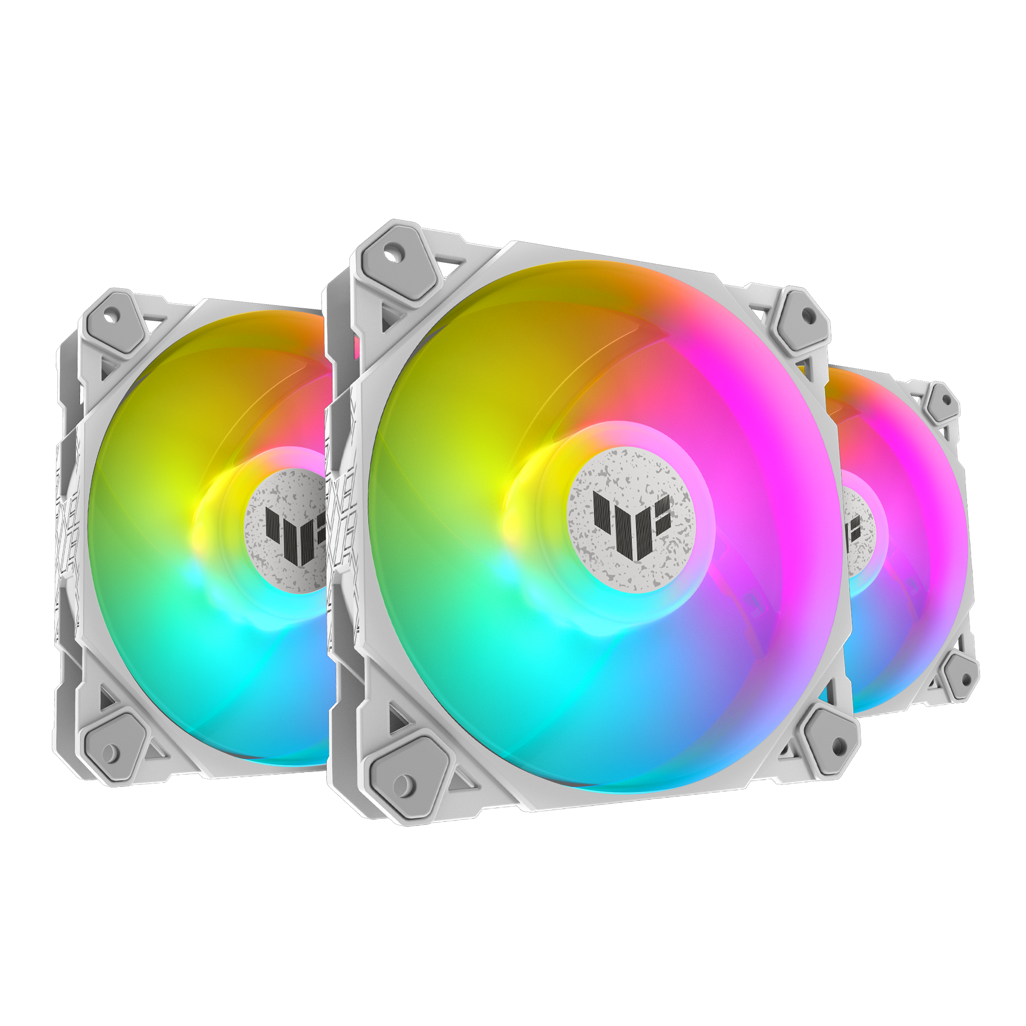 ASUS TUF Gaming TF120 ARGB-Gehäuselüfter White Edition 3IN1 mit ARGB Controller