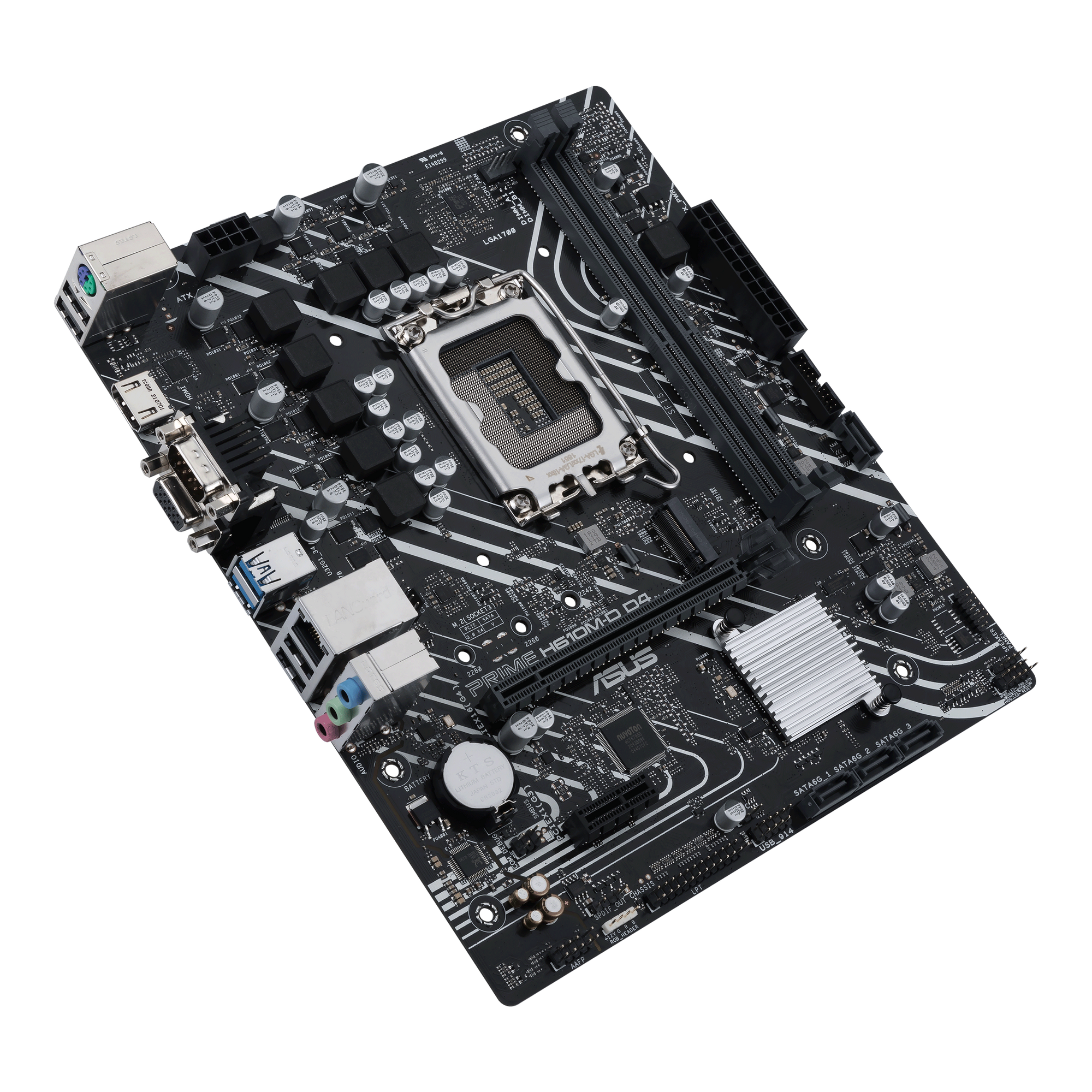 ASUS PRIME H610M-D D4 Gaming Mainboard Sockel Intel LGA 1700 3