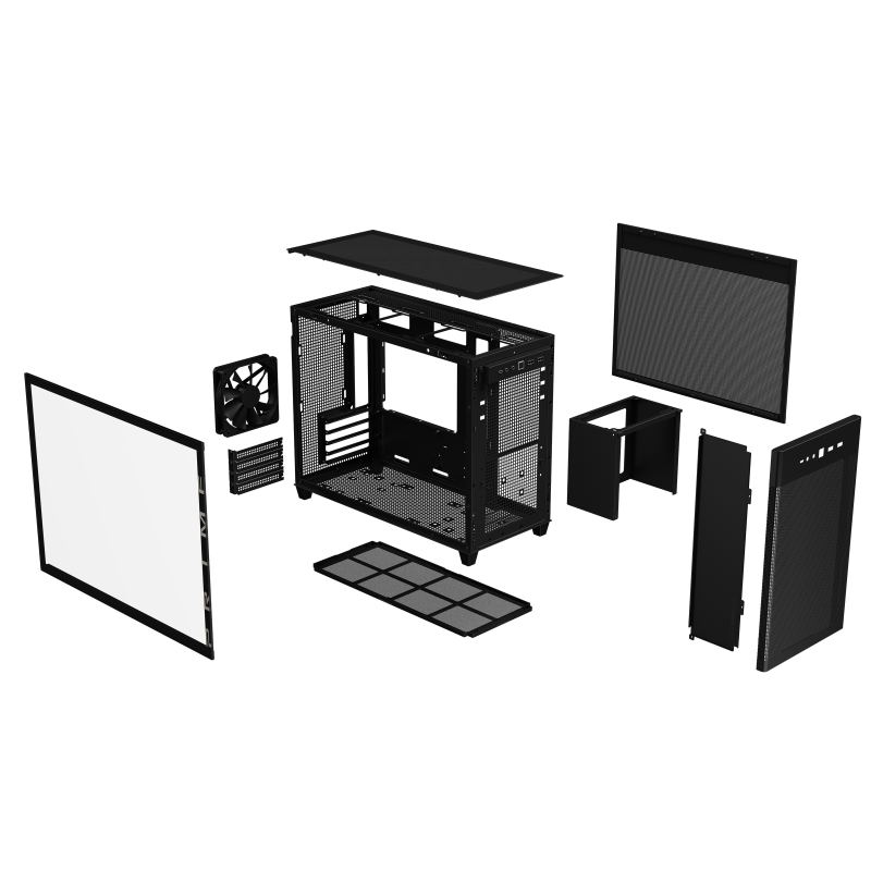 ASUS Prime AP201 Tempered Glass MicroATX Gehäuse schwarz 10