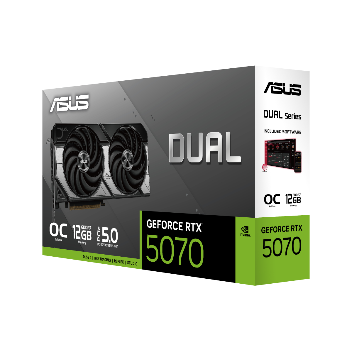 ASUS Dual GeForce RTX 5070 12GB GDDR7 OC Edition Gaming Grafikkarte 13
