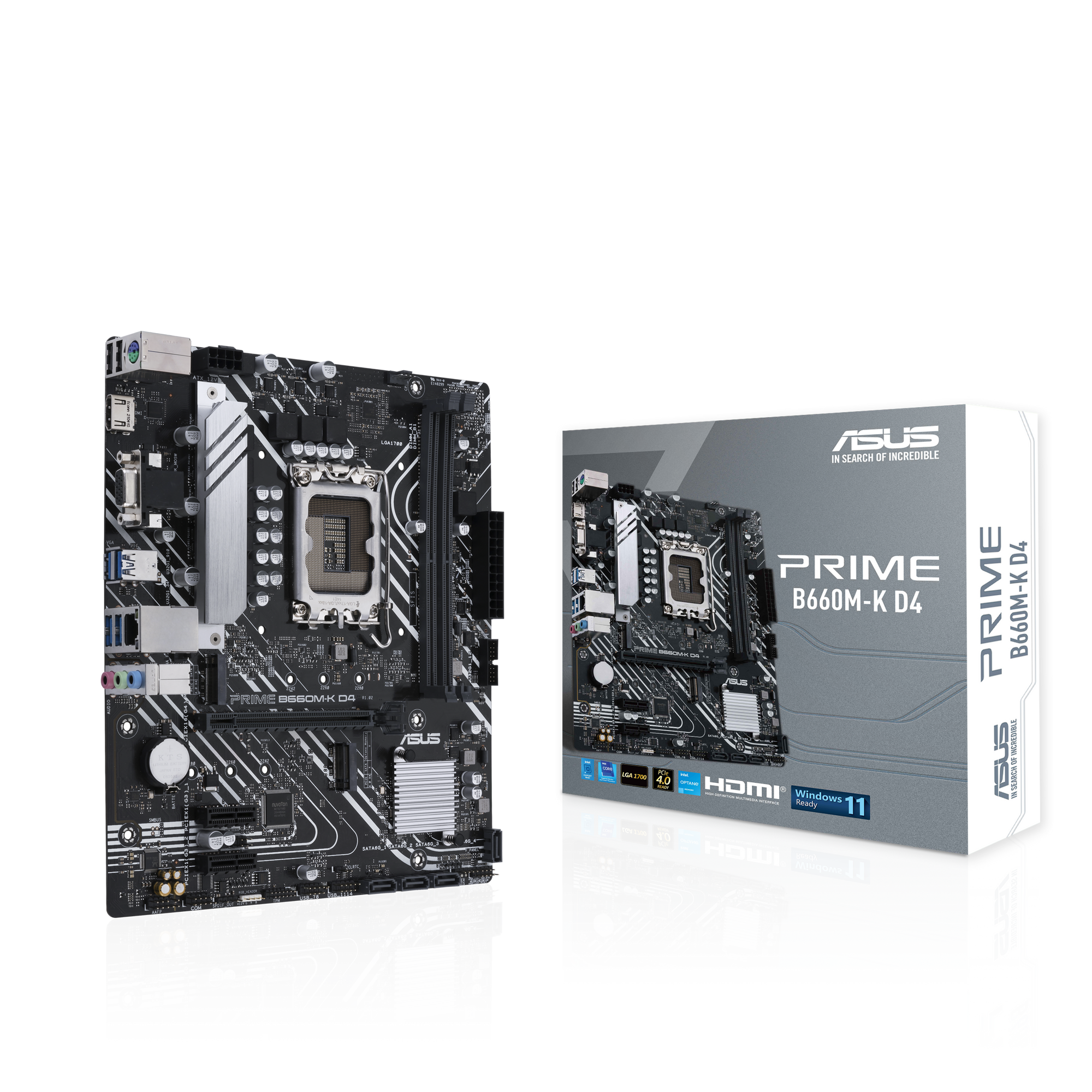 ASUS PRIME B660M-K D4 Gaming Mainboard Sockel Intel LGA 1700 6