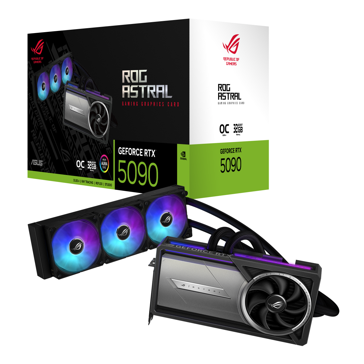 ASUS ROG Astral LC GeForce RTX 5090 32GB GDDR7 OC Edition Gaming Grafikkarte mit All-in-One-Flüssig-CPU-Wasserkühlung 15