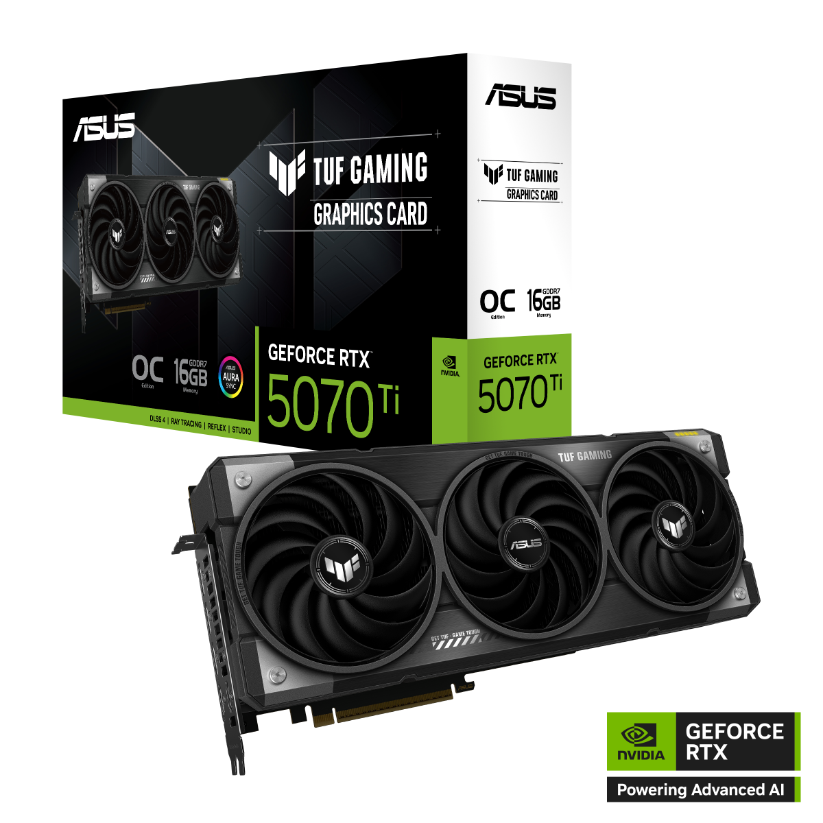 ASUS TUF Gaming GeForce RTX 5070 Ti 16GB GDDR7 OC Edition Gaming Grafikkarte