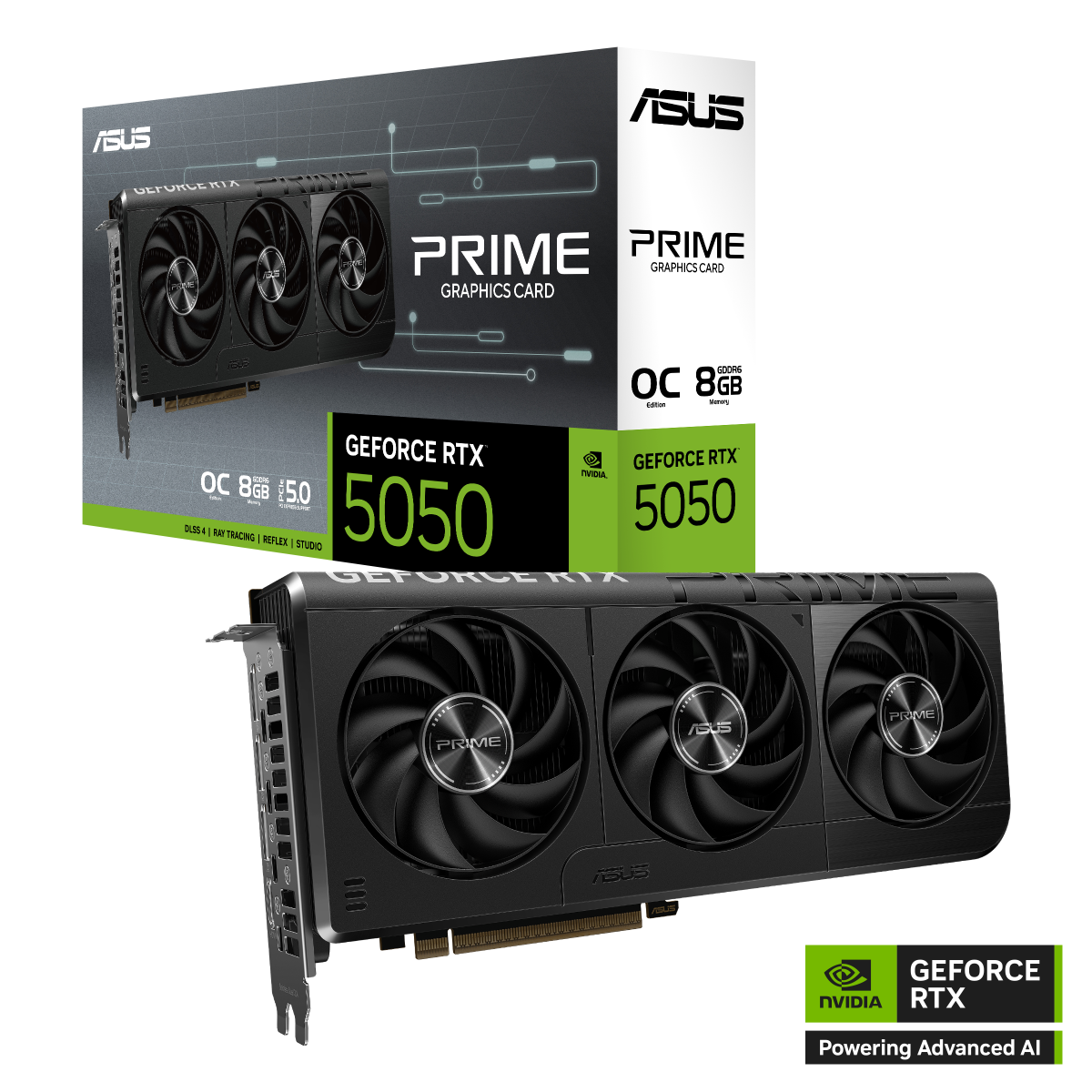 ASUS Prime GeForce RTX 5050 8GB GDDR6 OC Edition Gaming Grafikkarte 9