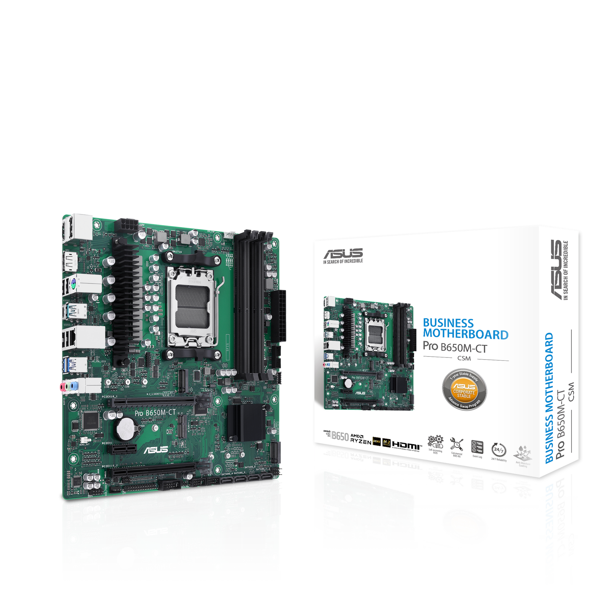 ASUS Pro B650M-CT-CSM Business Mainboard Sockel AMD AM5
