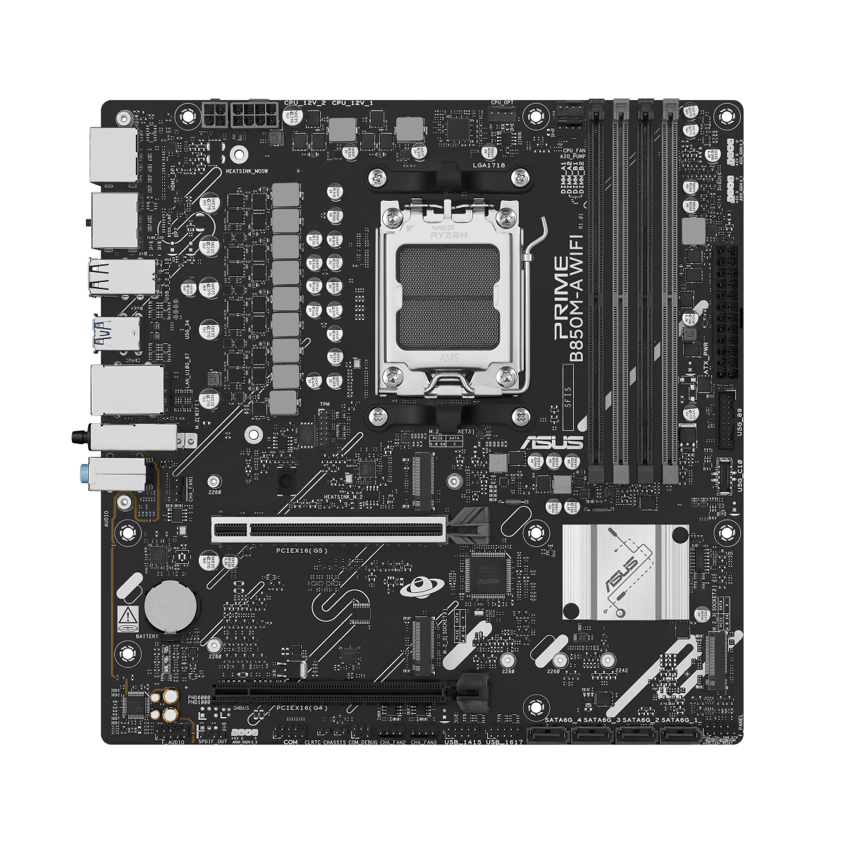 ASUS PRIME B850M-A WIFI Gaming Mainboard Sockel AMD AM5 10