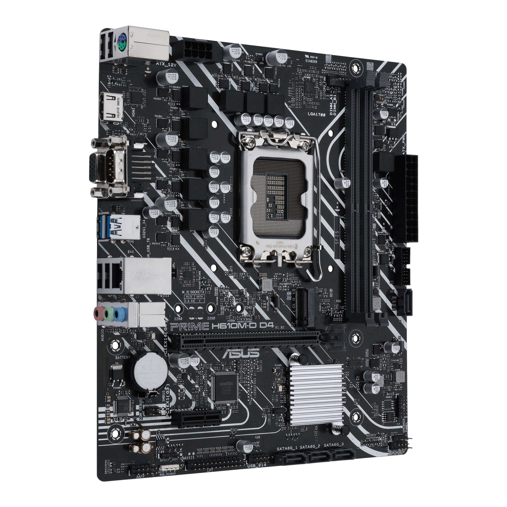 ASUS PRIME H610M-D D4 Gaming Mainboard Sockel Intel LGA 1700 4