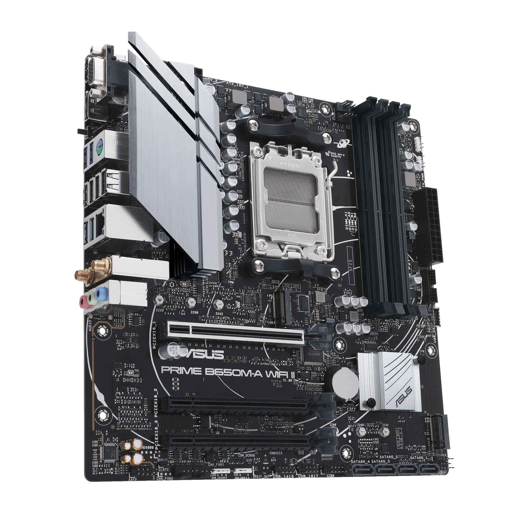 ASUS PRIME B650M-A WIFI II Gaming Mainboard Sockel AMD AM5 6