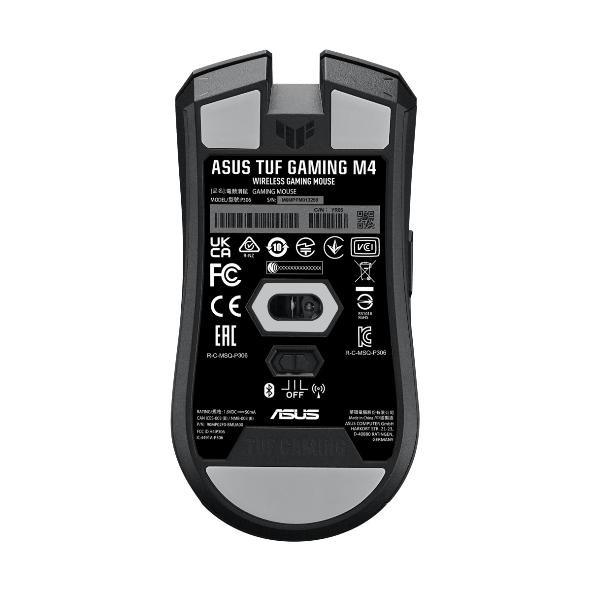 ASUS TUF Gaming M4 Wireless optische Gaming-Maus 7