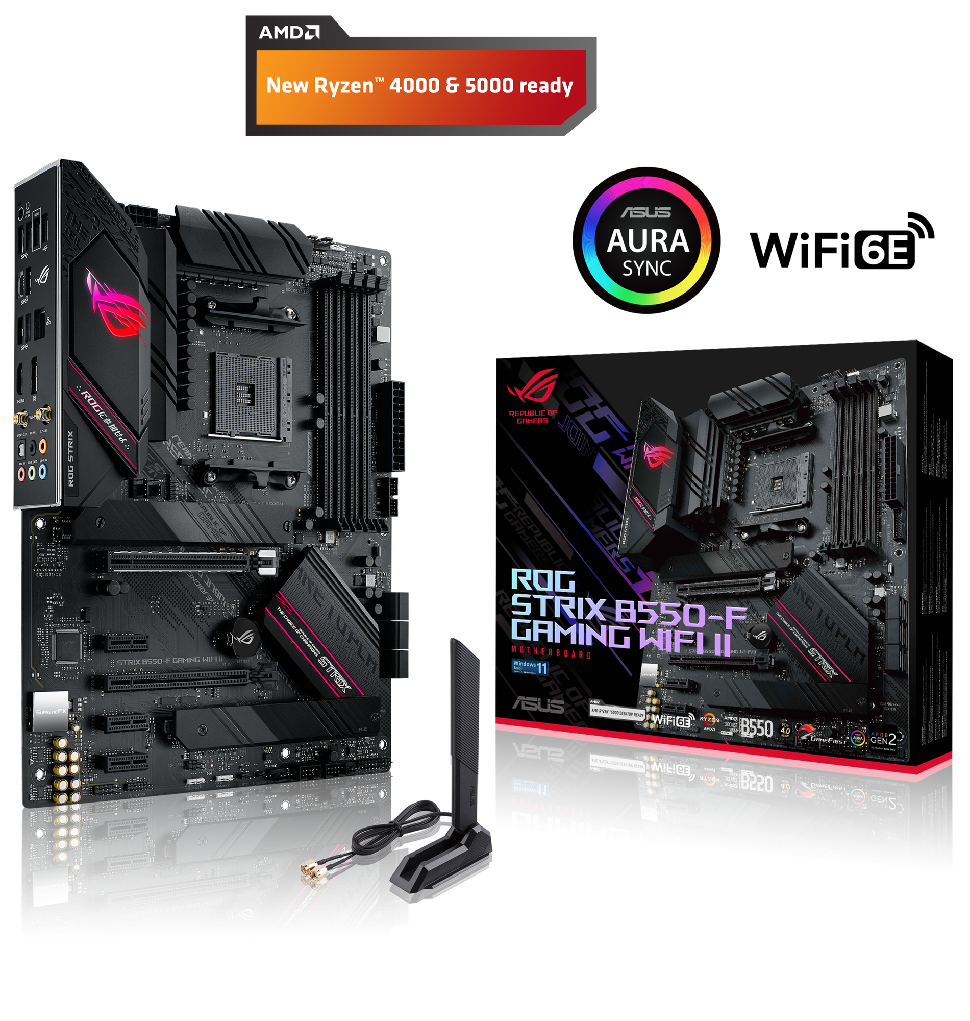 ROG STRIX B550-F GAMING WI-FI II Mainboard Sockel AMD AM4