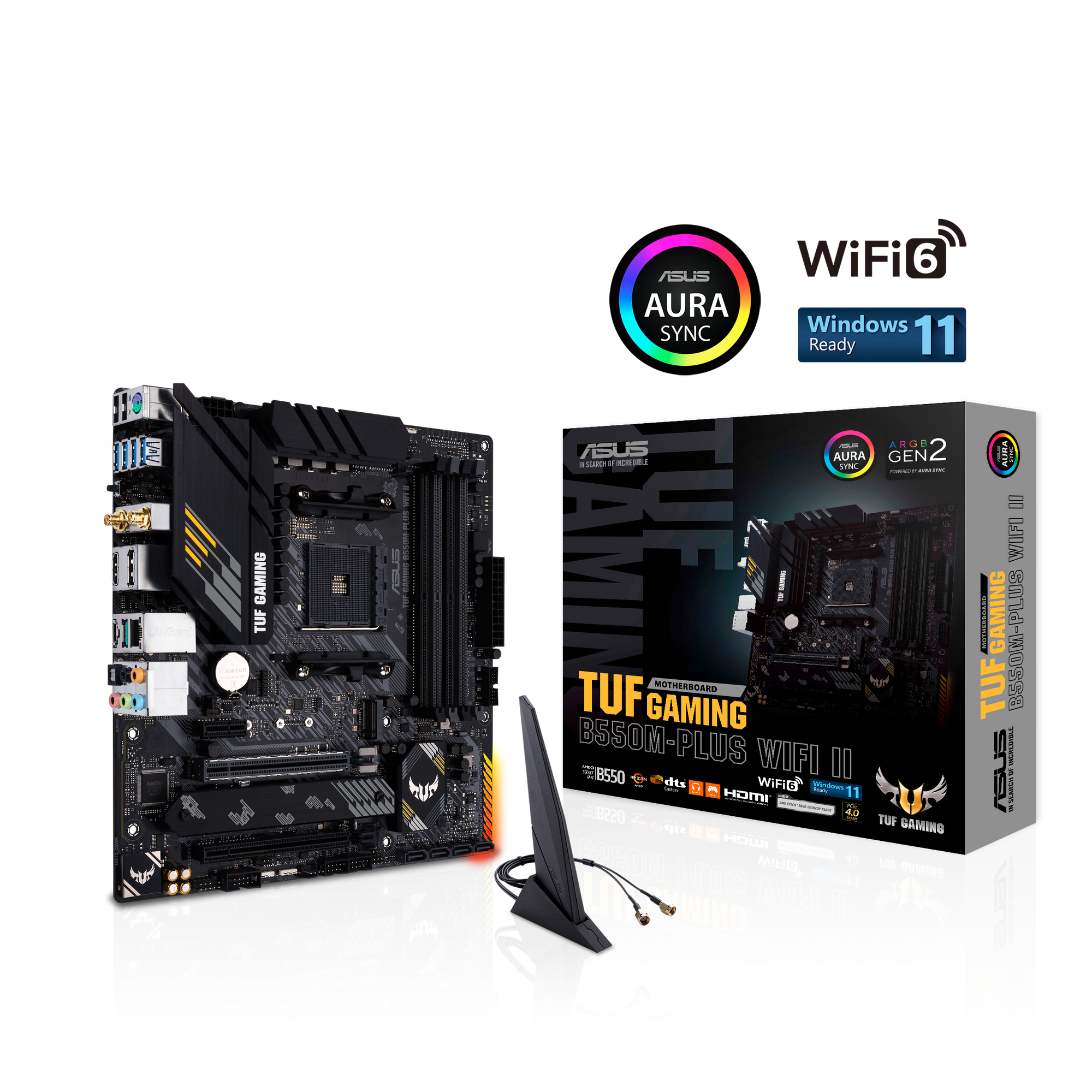 ASUS TUF GAMING B550M-PLUS WIFI II Mainboard Sockel Ryzen AM4 11