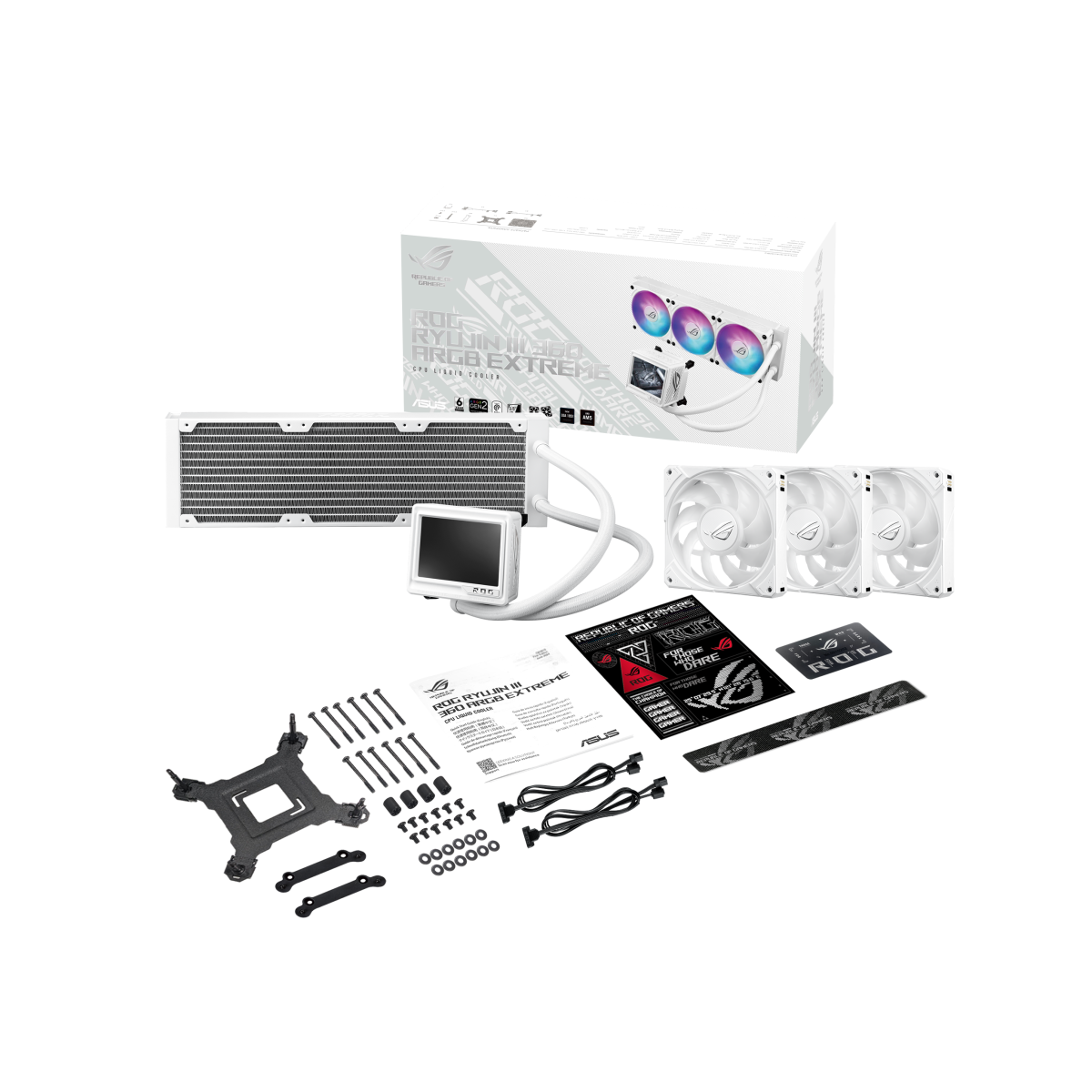 ASUS ROG Ryujin III 360 ARGB Extreme White All-in-One-Flüssig-CPU-Wasserkühlung 17