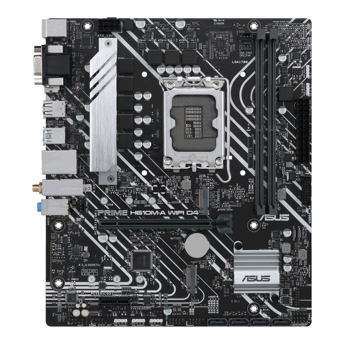 ASUS PRIME H610M-A WIFI D4 Mainboard Sockel Intel LGA 1700 8