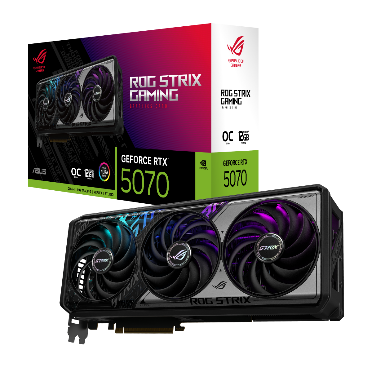 ASUS ROG Strix GeForce RTX 5070 OC Edition 12GB GDDR7 Gaming Grafikkarte