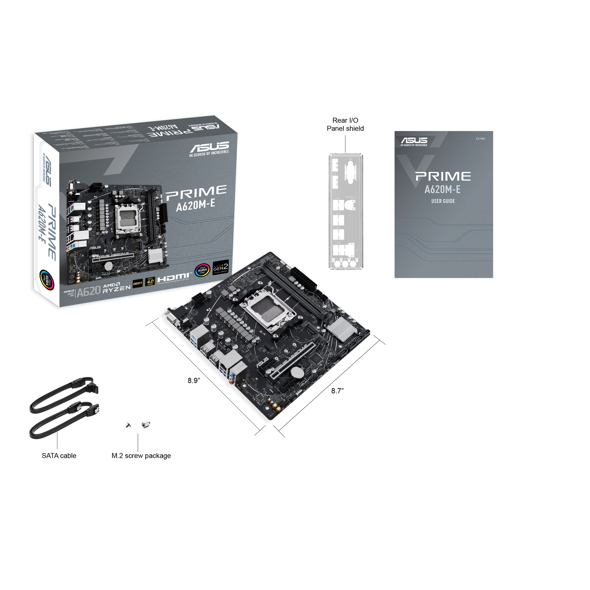 ASUS Prime A620M-E-CSM Mainboard Sockel AMD A620 5