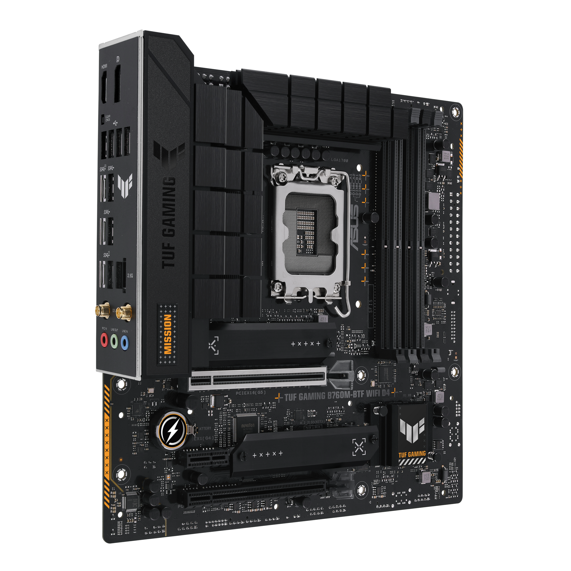 ASUS TUF GAMING B760M-BTF WIFI D4 Mainboard Sockel Intel LGA 1700 2