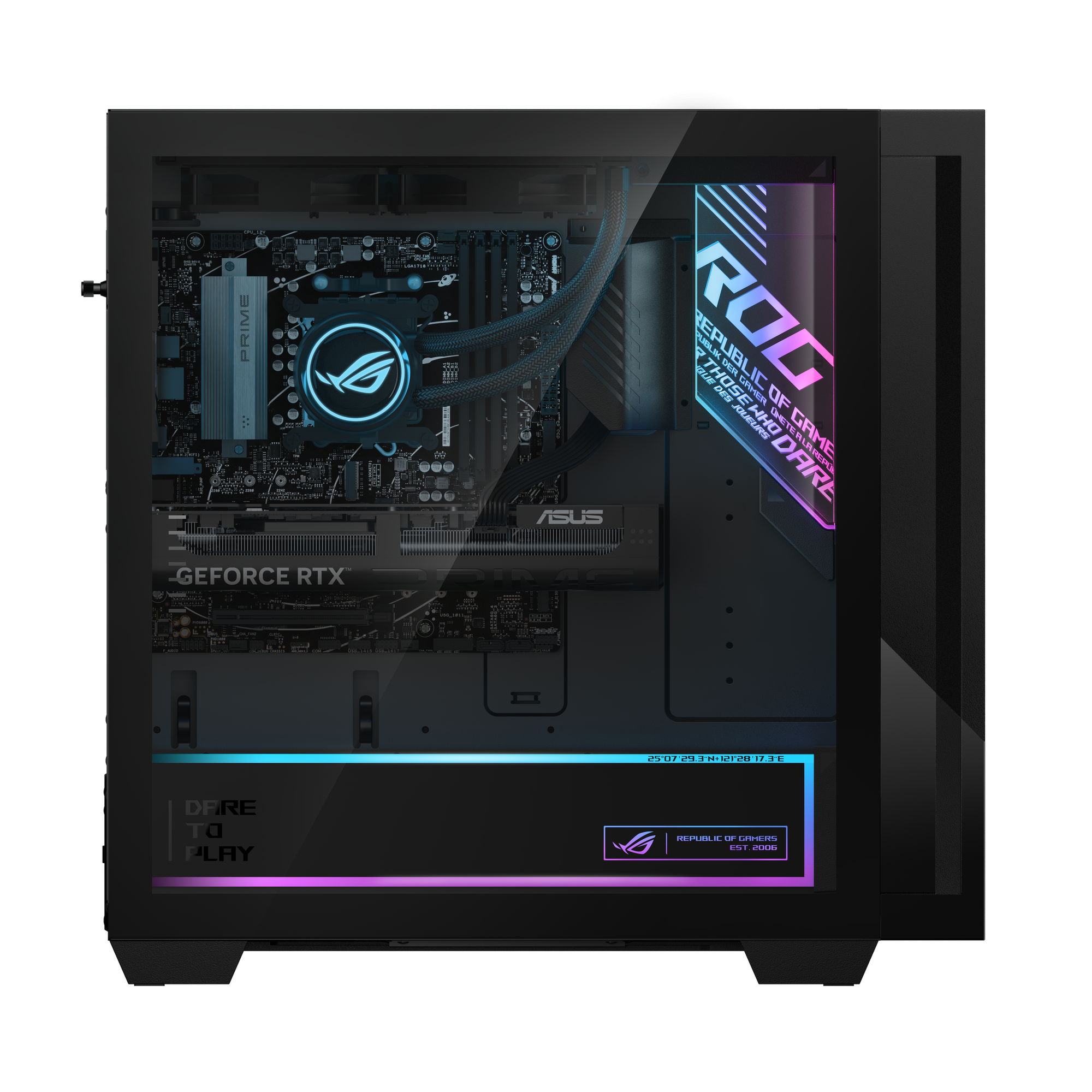 ASUS ROG GM700 GM700TZ-R9800X064W PC Ryzen 7 9800X3D 64GB RAM 1TB SSD RTX 5070 PRIME 2
