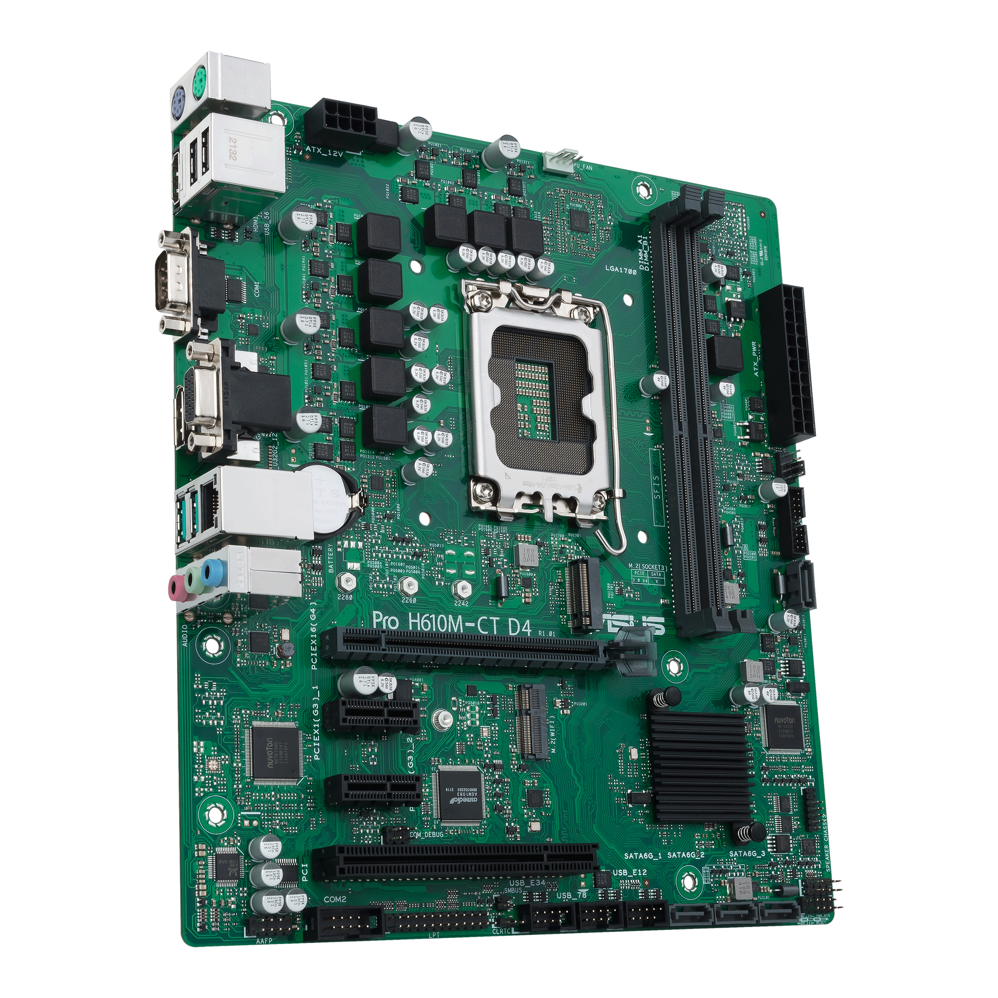 ASUS Pro H610M-C D4-CSM Business Mainboard Sockel Intel LGA 1700 5
