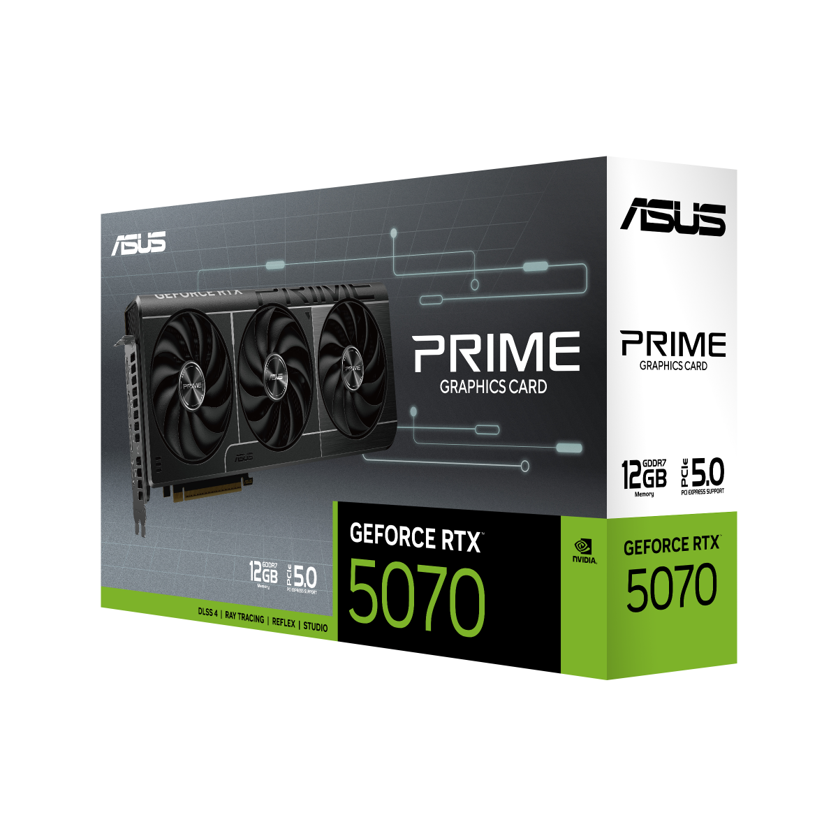 ASUS PRIME GeForce RTX 5070 12GB GDDR7 Gaming Grafikkarte 13