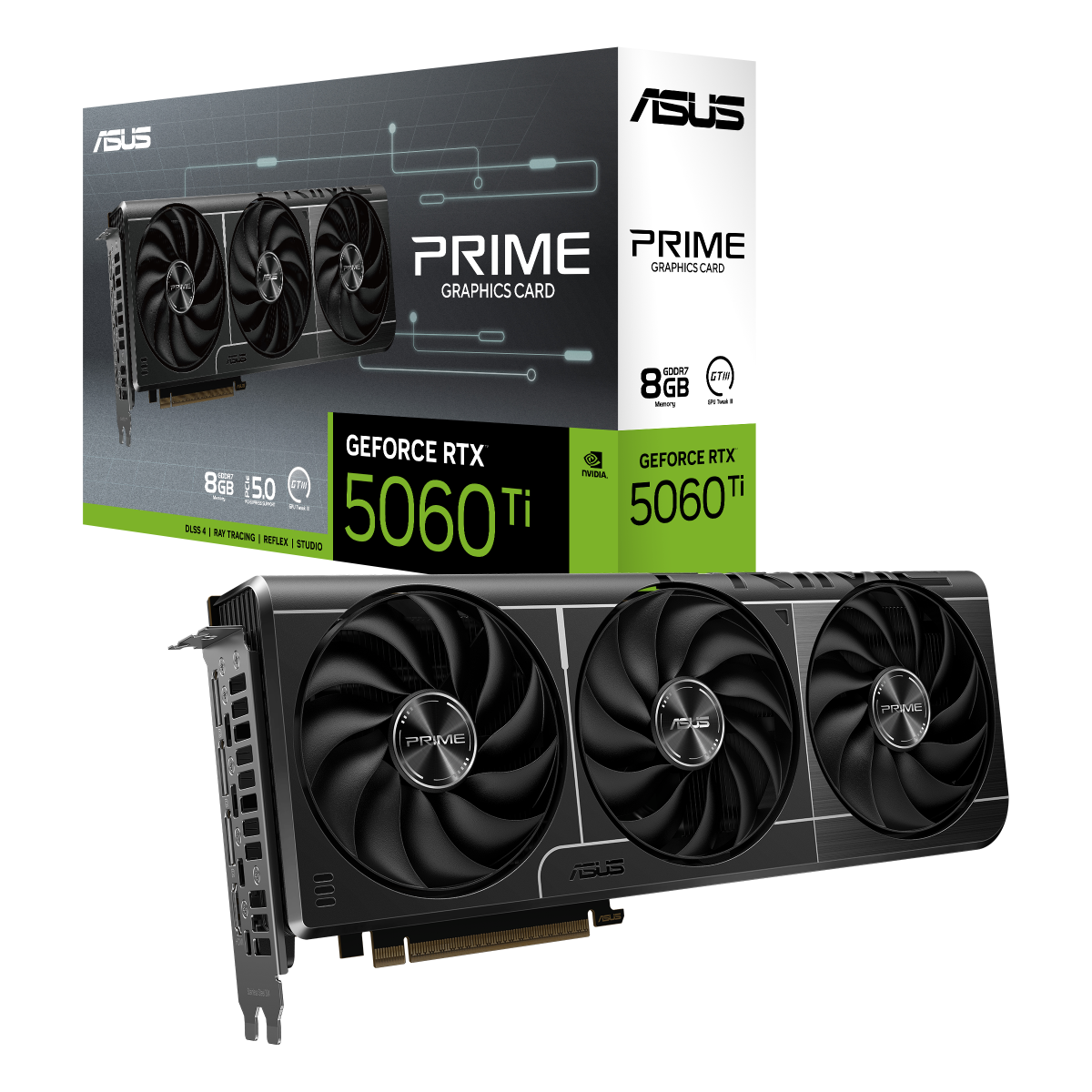 ASUS Prime GeForce RTX 5060 Ti 8GB GDDR7 Gaming Grafikkarte
