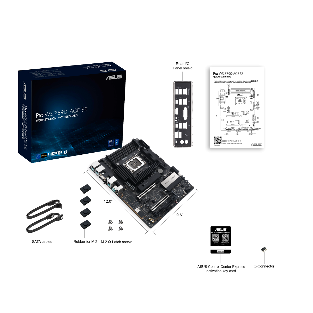 ASUS PRO WS Z890-ACE SE Workstation Mainboard Sockel Intel LGA 1851 11