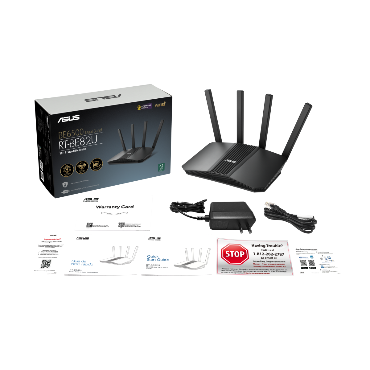 ASUS RT-BE82U BE6500 WiFi 7 Dual-Band Extendable Router 13